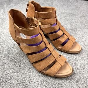 Dr. Scholl's Blocked heel sand dollar gladiator sandals size 10